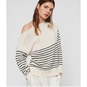 AllSaints‎ striped boatneck Ives Breton Jumper